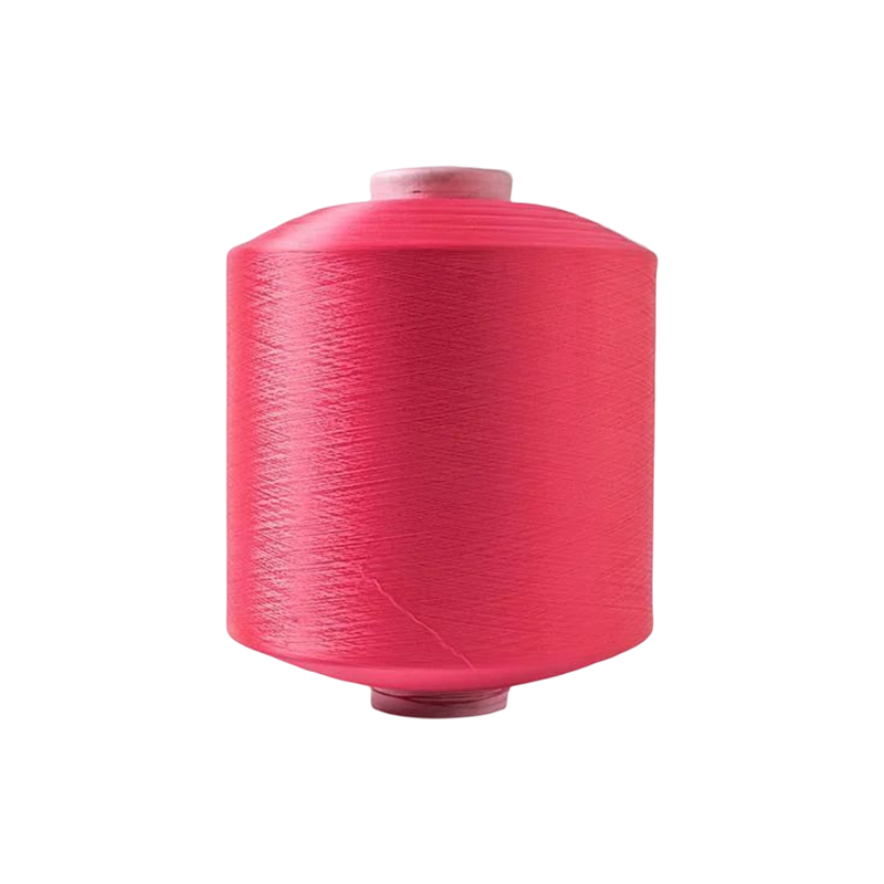HANYUN 75D 50D 100D 150D 100% polyester NIM låg elasticitet DTY Dopet färgat garn för maskbälte